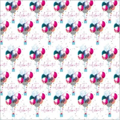 Party Balloons Gift Wrap 2