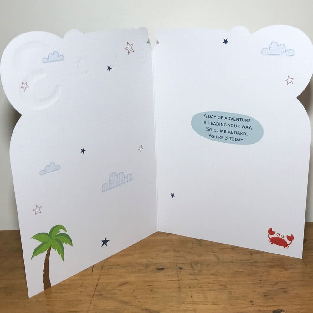 grandson 3 birthday card