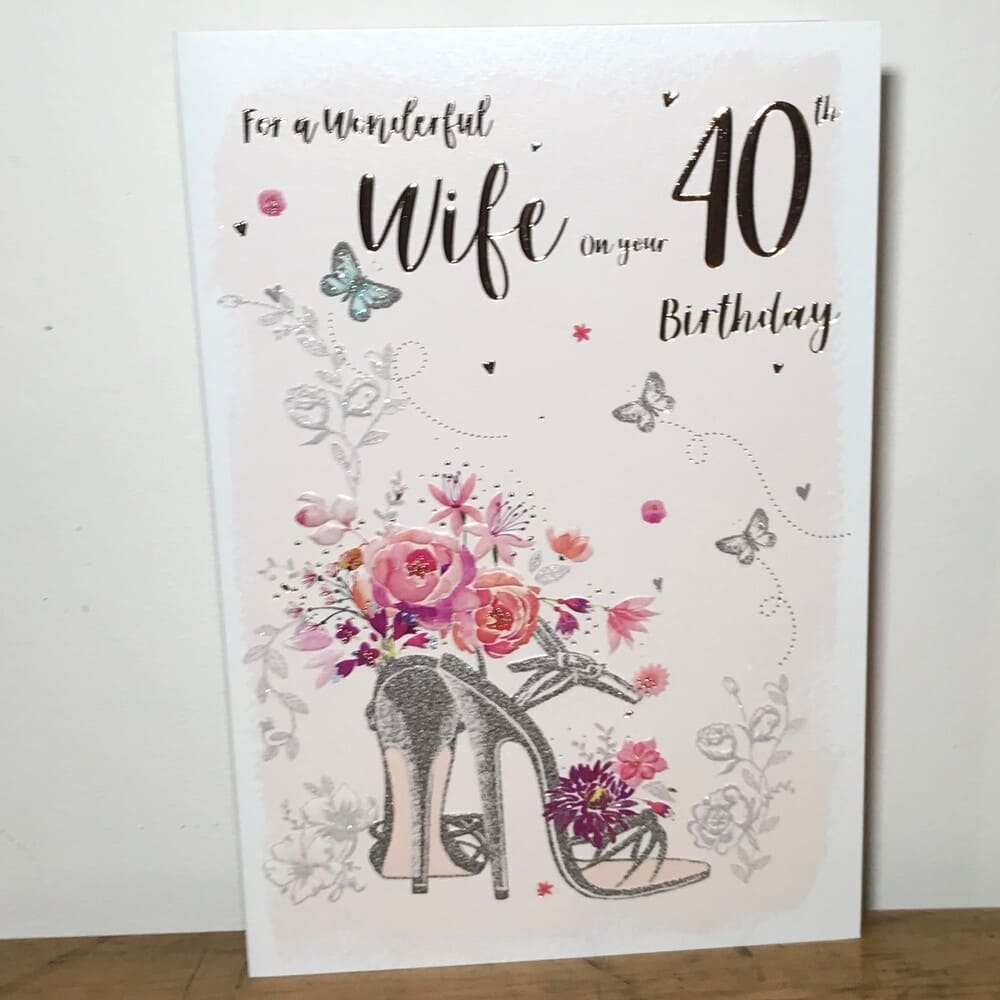 wife 40 birthday card