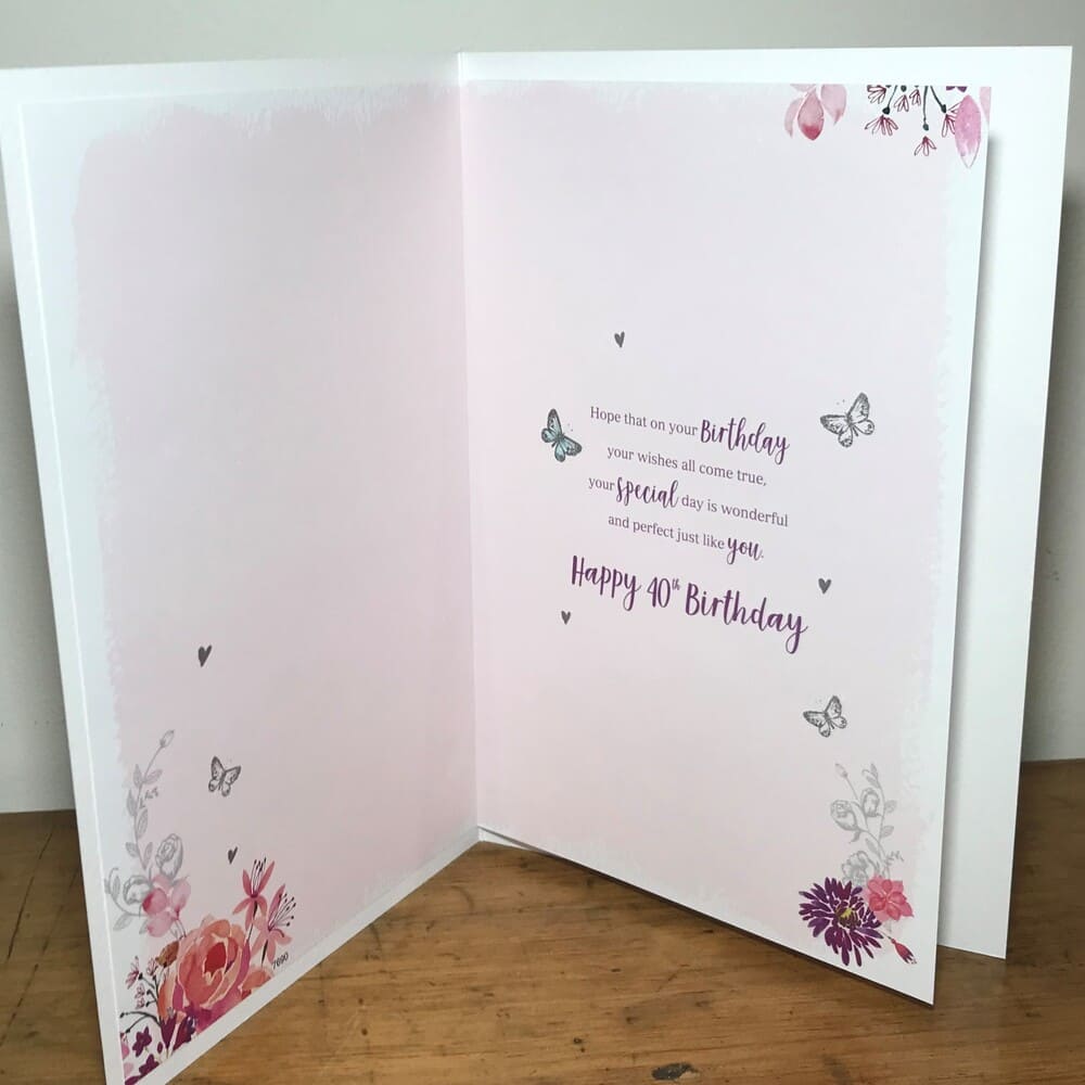 wife 40 birthday card