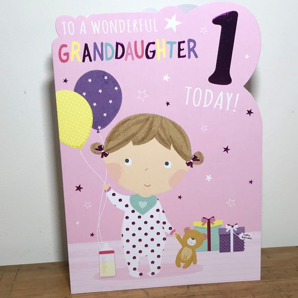 granddaughter 1 today card