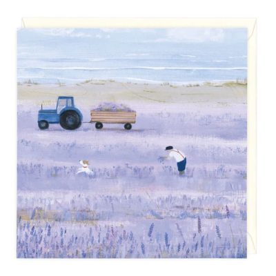 lavender fields art card