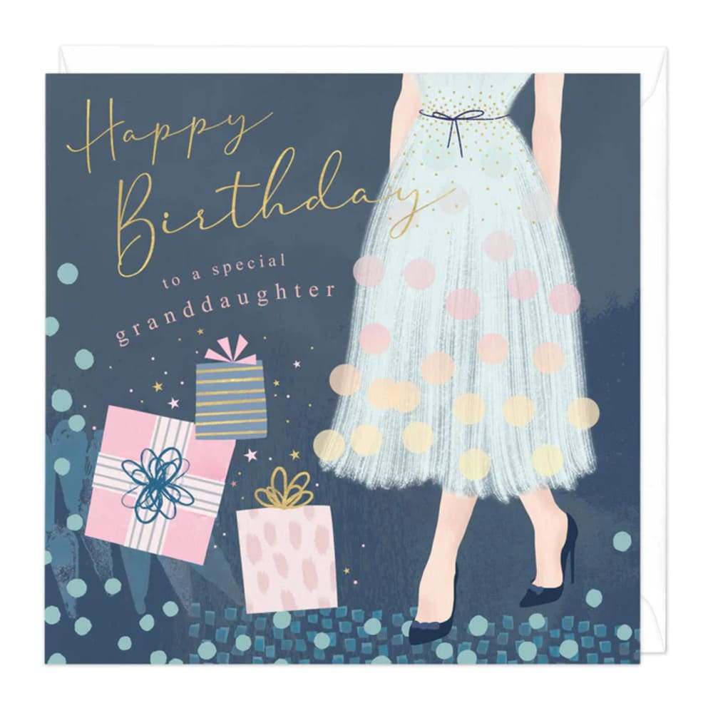 to a special granddaughter birthday card