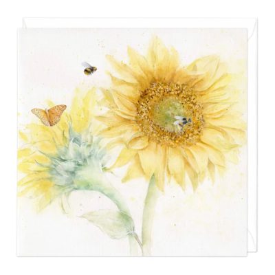 sunflower art card
