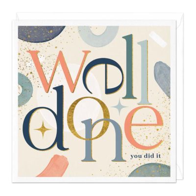 well done typography card
