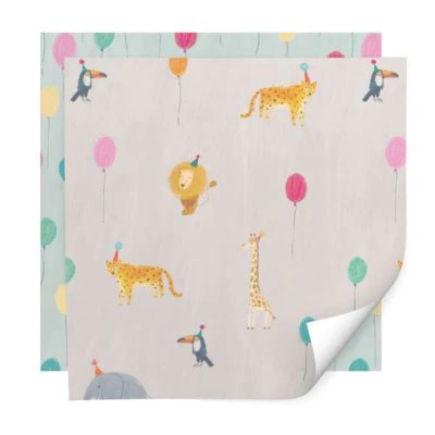 party animals gift wrap