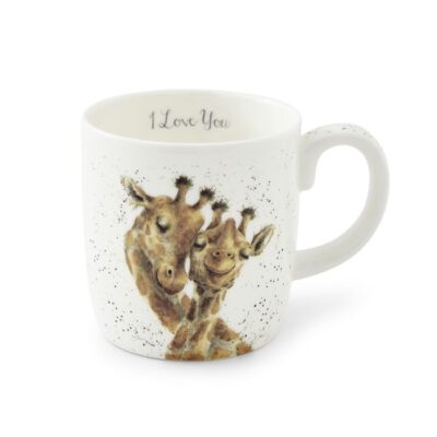wrendale I love you giraffe mug