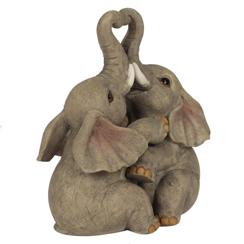 Elephant Embrace Couple Ornament - Image 2