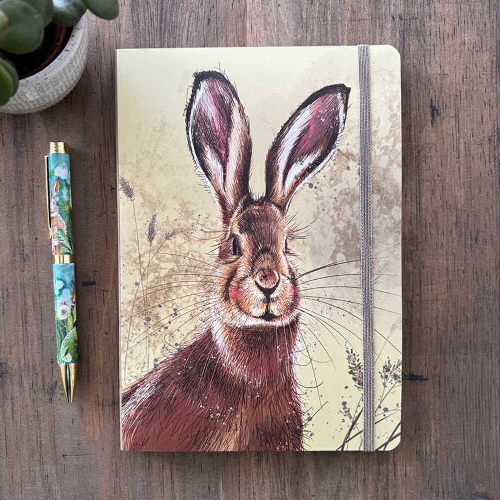 Brown Hare Large Notebook by Alex Clark - Image 2