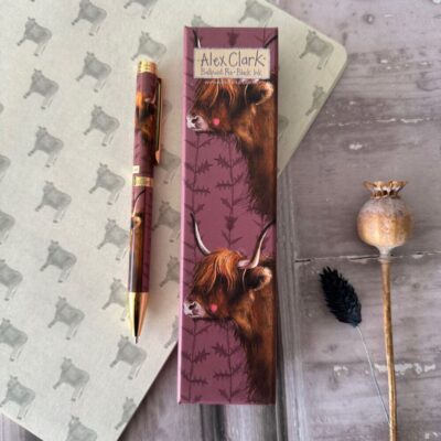 Alex Clark Highland Cow Ballpoint Pen
