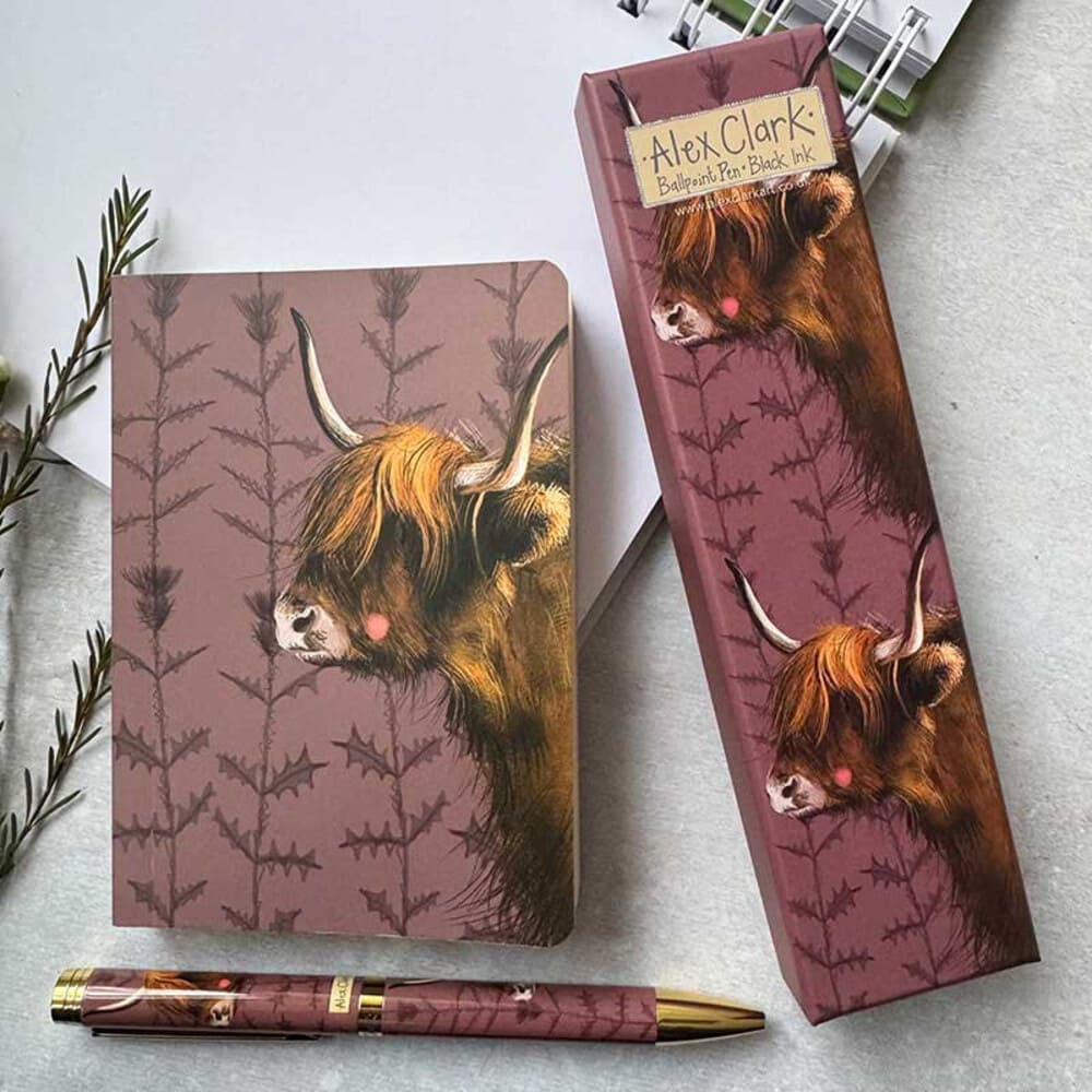 Highland Cow Blank Notebook by Alex Clark - Image 2